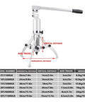 Heavy Duty 50 Ton Hydraulic Bearing Puller Kit with adjustable arms and hydraulic cylinder, 19 inch max opening for automotive use.