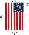 Patriotic Garden Flag Celebrating 250 Years Of America With Double Sided USA Flag, 12x18 inch, featuring stripes and stars design