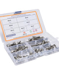 70 Piece M5 Bolt Assortment Kit With Hex Socket Head Cap And Flange Bolts In Stainless Steel 304 For Heavy Duty Fastening And DIY Projects
