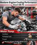 Hella Solid Electric Water Pump Thermostat Kit With Premium Gaskets Zero Sweat Bolt On Swap For EA888 Gen3 2.0L in a workshop.