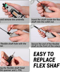Do It All Rotary Tool Kit With 1.4 Amp Motor And 8000 To 35000 RPM Six Speed Control 127 Piece Accessory Set With Flex Shaft Replacement
