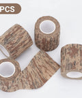 4 Roll Camo Tape Set For Outdoor Gear And Camping 2 Inch Wide By 14.76 Feet Each Roll Self Adhesive Breathable Fabric