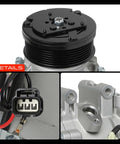 Detail view of Honda Civic 1.8L AC Compressor With Clutch Replacement TRSE07 For 2006 2007 2008 2009 2010 2011 Models PAG 100
