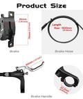 DYISLAND SD-230X MTB hydraulic disc brake set, black; rear 1500mm hose, aluminum front/rear, 2-4 piston calipers, levers.