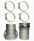 Heavy Duty Flat Lay Hose 6 Inch Diameter 300 Feet Long Sump Pump Discharge Backwash PVC Line Bar Camlock Fittings clamps