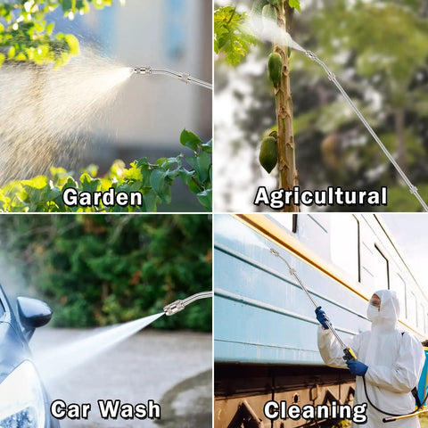 Pro Grade 44 Inch Sprayer Wand With Stainless Steel Build used for garden, agricultural, car wash, and cleaning spraying tasks