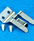 Rugged Microphone Clip For Amateur Radio And CB Two Way Radios With Screw In Mount And Rear Button Hangar All Metal Construction