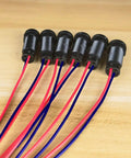 Six Pack Red Blue Green LED Indicator Pilot Lights 110V AC Panel Mount 10mm Hole Flame Retardant Plastic Shell A Real Workhorse For Industrial Equipment Electrical Panels Status Signaling Emergency Alerts And DIY Projects, six black wired lights