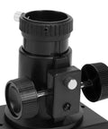 Reflector Telescope Focuser For 1.25 Inch Eyepiece With Adjustable Focus Tension And Locking Knob, black metal close-up
