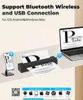 Portable Thermal Printer D80 Wireless For Travel And On The Go Inkless Printer That Really Works With iOS Android And Laptop