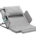 Gray Electric Adjustable Bed Backrest With Easy To Use Remote 4 To 68 Degree Lift Universal Fit Any Mattress