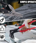 All In One Sheet Metal Tools Kit For HVAC Ductwork with precision tin snips and seamers shown in use