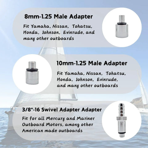 Lower Unit Gear Lube Pump For Boat Outboard Motors With Twenty Eight Millimeter Cap And Standard Quart Bottle Three Eighth Inch Swivel Adapter Fits Most American Made Outboards Gearcase Oil Transfer Tool adapters