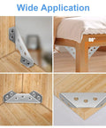Heavy Duty Stainless Steel Furniture Corner Brackets With Screw Kit Rock Solid Angle Connectors for precise 90-degree support