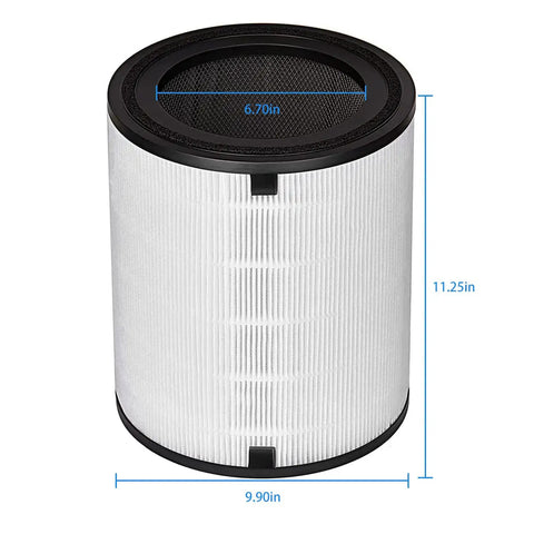 3 in 1 Levoit LV H133 Replacement Filter Set With Nylon Pre Filter True HEPA And Activated Carbon Compatible With LV H133 RF Pack