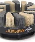 Turbine-Style Abrasive Disc Brush With Silicon Carbide Ceramic Filament For Deburring And Edge Radiusing, 100mm Diameter, 18mm Bristle Length, Pro Grade, Short Cycle Time, Long Tool Life, Pack Of 1