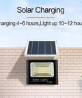 JUDYSSY 800W Solar Floodlight Outdoor Spotlight Ip66 Waterproof with Remote Control, LED Floodlight with solar panel for charging.