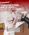 12 Inch Stainless Steel Frozen Meat Bone Cutting Saw Blades For Reciprocating And Sawzall Saws 5 Pack Food Grade Butcher Blades For Faster Cleaner Frozen Meat And Bone Cutting Heavy Duty Performance used on frozen meat