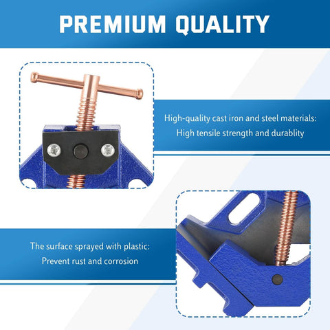 Cast Iron Welders Angle Clamp Pack showing high-quality cast iron and steel construction with rust prevention coating
