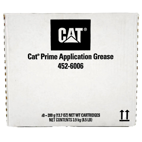 Packaging of Prime Application Grease NLGI 2 with 3 Percent Moly 13.7 Oz Cartridge Case of 10 for machinery.