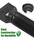 Flexible Downspout Extender Set Extendable From 21 To 60 Inches With Diverter No Fuss Install Keeps Yard And Lawn Dry Black Vinyl