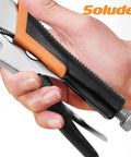 Hand holding 6 Inch C Clamp Locking Pliers Heavy Duty Vise Grip Welding Clamp With Swivel Pads For Woodworking Home Metalworking Auto Repair 4 Pack Built Tough For Quick Grabs And A Strong Bite In The Shop.