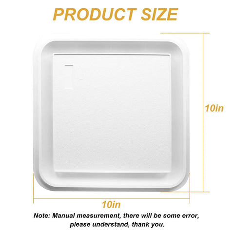 Built Tough Bathroom Exhaust Fan Cover Grille Quick Swap Replacement For Broan NuTone Models Moisture Resistant Abs Plastic Vent Hood With Slick Finish And Zero Hassle Install For House Refresh