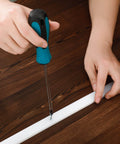 Person installing 4 Pcs UHMW Precision Milled Bar For Jigs Crosscut Sled For Table Saw Sled Fixtures Or Miter Slots on wood surface