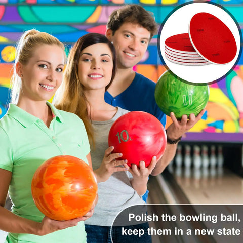 Six Piece Bowling Sanding Pads Set 2000 Grit For Bowling Balls, Resurfacing And Polishing Kit With Sponge Backed Pads shown