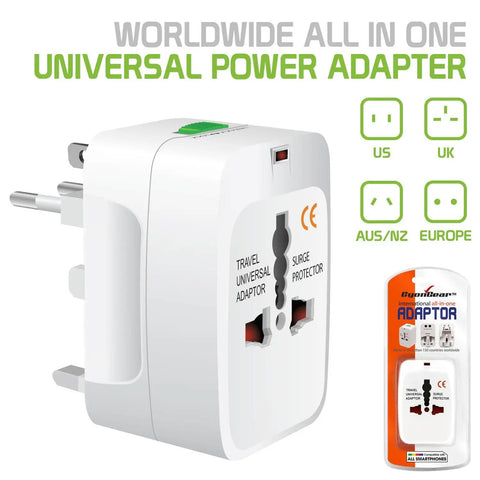Portable Worldwide Universal Power Adapter All In One Travel Charger For USA EU UK FR IT AU IN Outlets The Ultimate Worldwide Plug Converter For Phones Cameras Laptops And More Perfect For Global Adventures