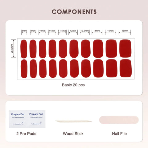 Semi Cured Gel Nail Strips Real Gel Nail Polish UV Wraps For Brittle Nails Waterproof Long Lasting Easy Peel Off Removal Hema Free