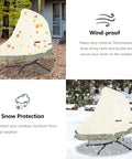 73 Inch Patio Hanging Chaise Lounge And Stand Cover Keeps It Dry 600D Heavy Duty Waterproof Outdoor Hammock Chair Swing Cover