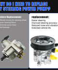 Hella Durable Power Steering Pump With Pulley Swaps In Clean For Toyota Corolla And Pontiac Vibe setup comparison before and after replacement.