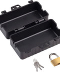 Indoor Plug Safe Box With Lockable Safe Compartment Measures 120 X 60 X 60 mm IP20 For Cables Up To 18 mm Thick Includes Padlock And Keys
