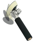 Ergonomic Handheld Bowl Sander Kit For Wood Turning Works Magic On Convex And Concave Surfaces With Easy Angle Swaps and a foam handle.
