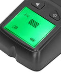 Close-up of the LCD display on the EVGATSAUTO 5 in 1 Stud Finder Wall Scanner showing detection indicators.