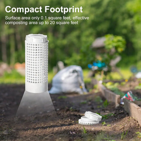 Compact In Ground Compost Bin For Small Gardens And Raised Beds Outdoor Tumbler Style Organic Waste Decomposer Two Gallon Capacity