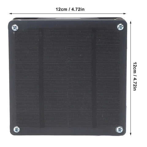 2 In 1 Solar Exhaust Vent Fan With Adjustable Angle Quiet 3W 6V Monocrystalline Panel Solar Powered Ventilation close-up