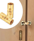 Hidden Brass Hinges 8mm 4 Pack With 16 Screws For Jewelry Boxes And Cabinets Concealed Invisible 180 Degree Opening