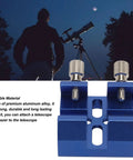 Universal Dovetail Base For Finder Scope Mount Bracket Fits C8 C8HD C925 C11HD And Sky Rover 80ED 102ED 130APO 100ED Telescopes Dual Thumbscrew Locks Stable Plate Built Tough For Sharpstar And SkyWatcher Setups Blue aluminum alloy