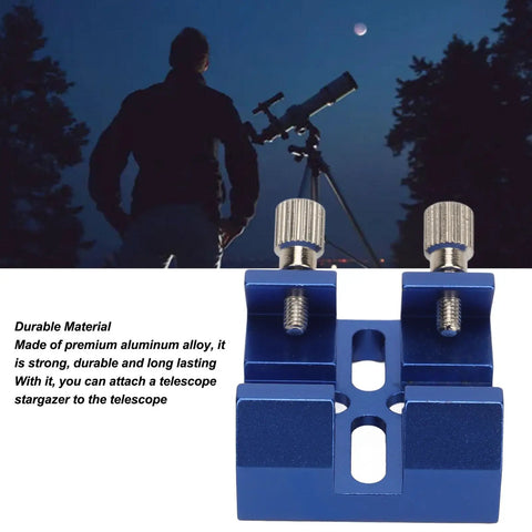 Universal Dovetail Base For Finder Scope Mount Bracket Fits C8 C8HD C925 C11HD And Sky Rover 80ED 102ED 130APO 100ED Telescopes Dual Thumbscrew Locks Stable Plate Built Tough For Sharpstar And SkyWatcher Setups Blue aluminum alloy