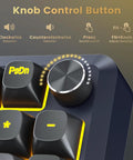 Knob control button of Sick Tri Mode Wireless Gaming Keyboard With Gasket Mount Mechanical Structure Hot Swappable Switches