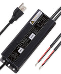 150W LED Driver Waterproof IP67 Power Supply Beefy Constant Voltage 120V To 12V Transformer with cables and plug