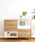 Furniture with Natural Wood Peel and Stick Wallpaper Self Adhesive Wood Grain Contact Paper on cabinet surface