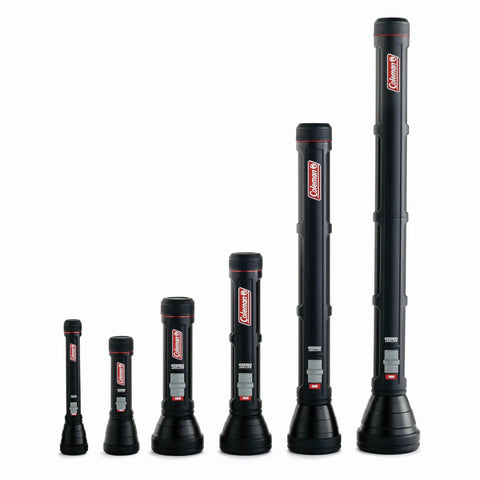 Battery Guard LED Flashlight With 325 Lumen Output And 250 Meter Beam Long Runtime Up To 200 Hours On Low Or 1 Hour On High Three AAA Batteries Sold Separately BatteryGuard Tech Prevents Drain For Extra Runtime Durable Black