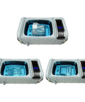 Keep It Fresh On The Daily With This Medium CPAP Ultrasonic Cleaner Equipped With A Stainless Steel Basin And Protective Basket To Deep Clean Masks Hoses And Sleep Apnea Gear, featuring a clear tank and digital timer.