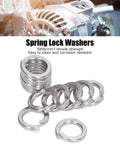 Heavy Duty Spring Split Lock Washer Set 150 Pcs DIN 7980 M6 For Home DIY And Industrial Use Durable Surface Treated Washers Prevent Loosening On Screws And Bolts In Factories And Projects, stainless steel washers