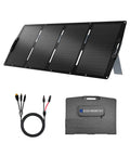 Portable 200W Foldable Solar Panel With Adjustable Kickstand For Power Stations And Off Grid RV Camping IP65 Waterproof Lightweight 23 Percent High Efficiency Outdoor Solar Charger