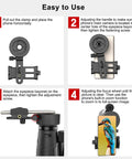 Step-by-step guide using Universal Phone Adapter For Binoculars Monoculars Scopes Telescopes And Microscopes for hands-free pics.
