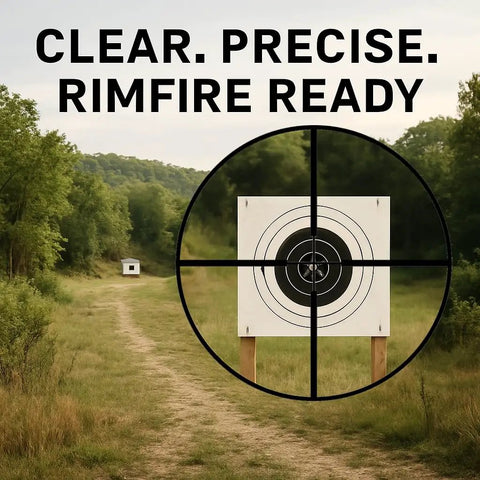4x20 Rimfire Riflescope With Crosshair Reticle Parallax Free At 50 Yards For Short Range Shooting Precision Aiming Target Focus